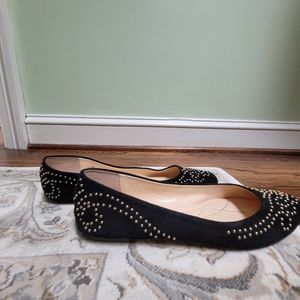 ISOLA black suede flats